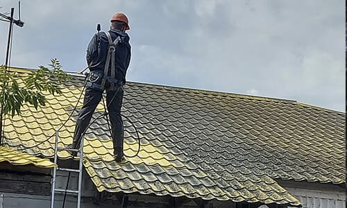 мойка крыши